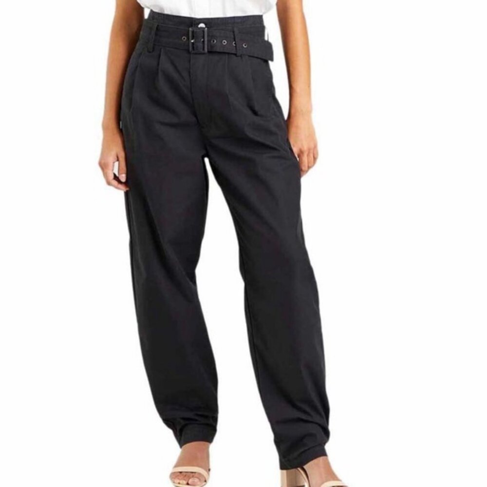 Levi's black high waist straight leg jeans size 24